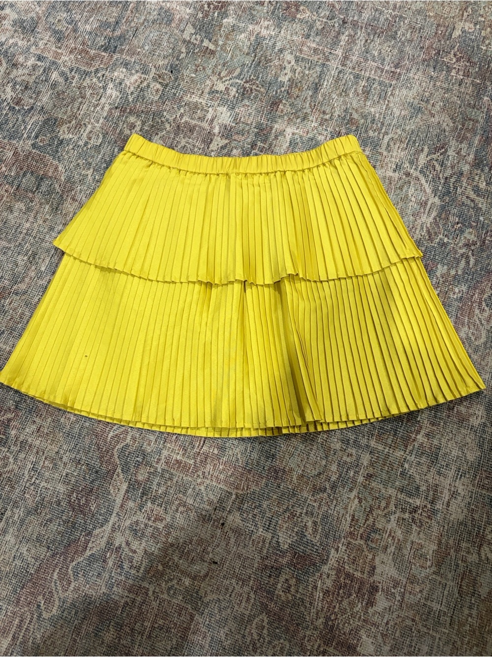 Yellow crewcuts Pleated Tiered Skirt